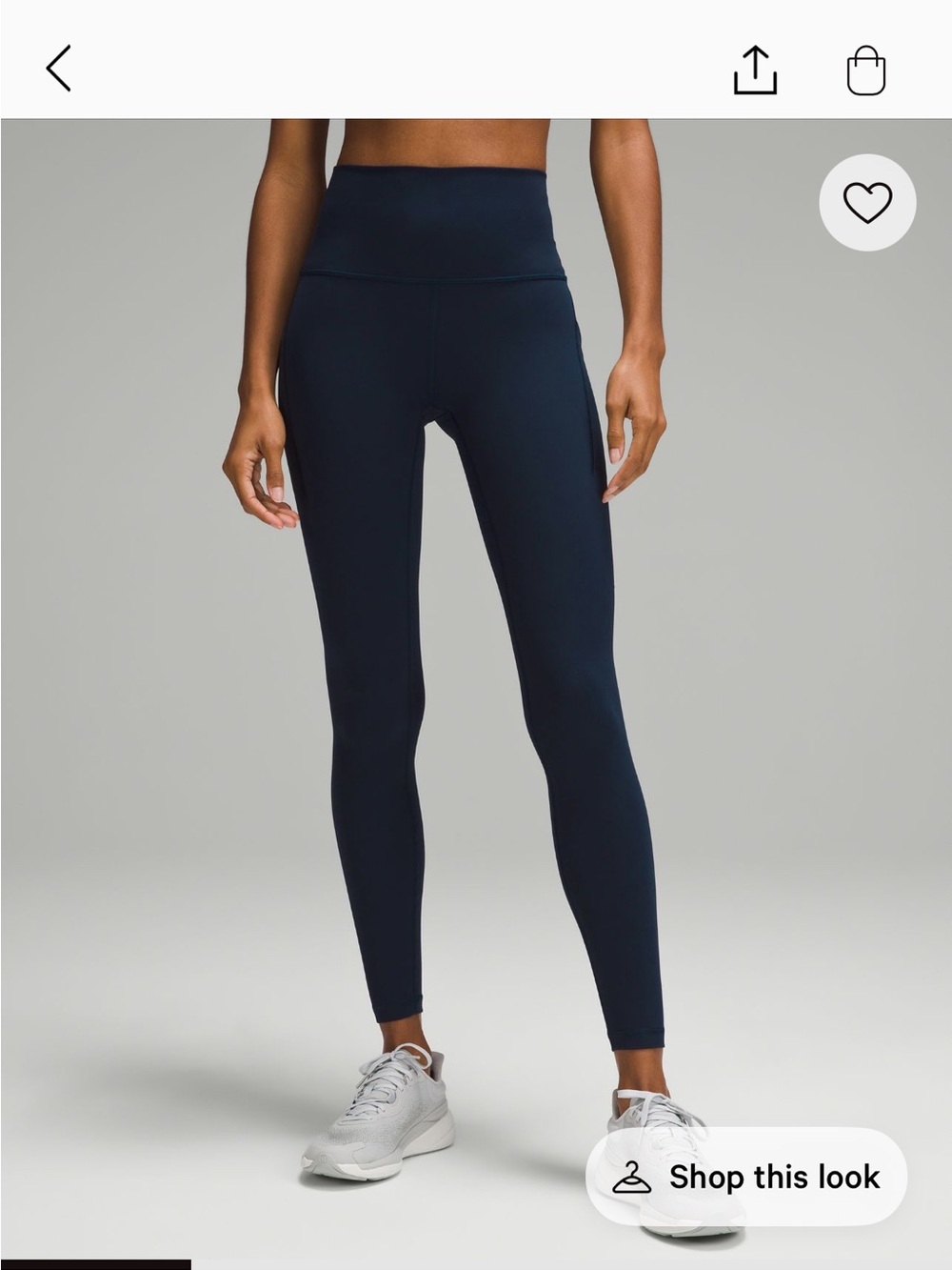 Lululemon Wunder Train High-Rise Tight with Pockets — Navy